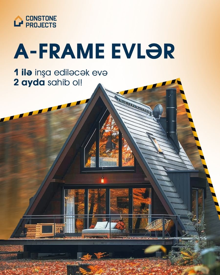 Constone Projects — A-frame evlər